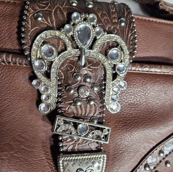 Crossbody Bag Purse, Vintage-Look, Fair Condition See Pictures, Smoker (Smell) - Picture 9 of 9